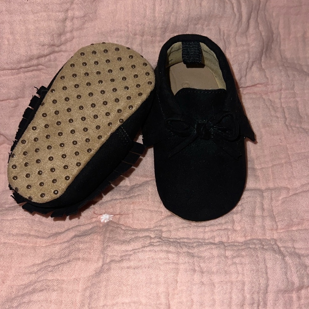 Unisex Faux-Suede Moccasin Booties for Baby